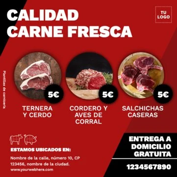 Edita un póster de Carnicería