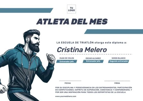 Edita un diseño sobre atletismo