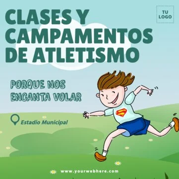 Edita un diseño sobre atletismo