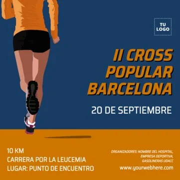 Edita un diseño sobre atletismo