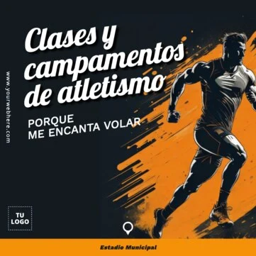 Edita un diseño sobre atletismo