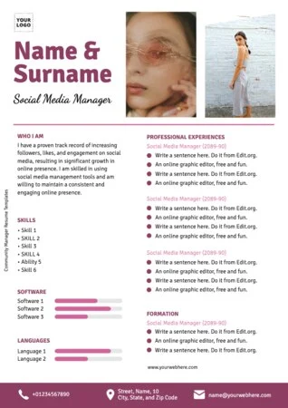 Edit an Influencer CV