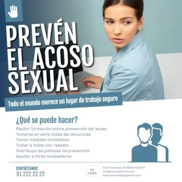 Edita un cartel en contra del acoso