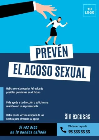 Edita un cartel en contra del acoso