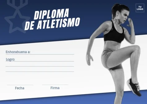 Edita un diseño sobre atletismo