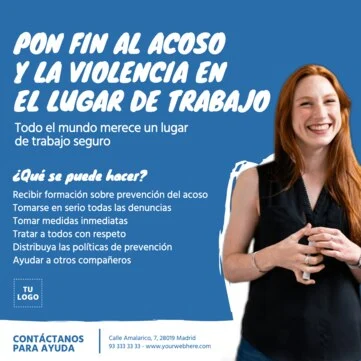 Edita un cartel en contra del acoso
