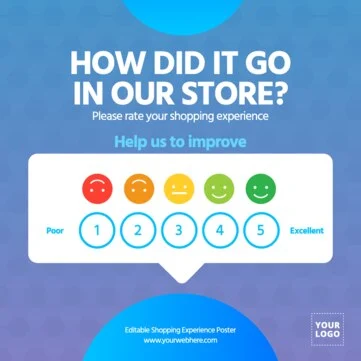 Edit a Shopping Experience sign