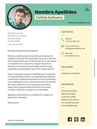 Edita una carta de presentación