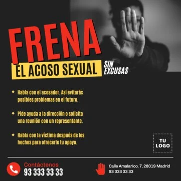 Edita un cartel en contra del acoso