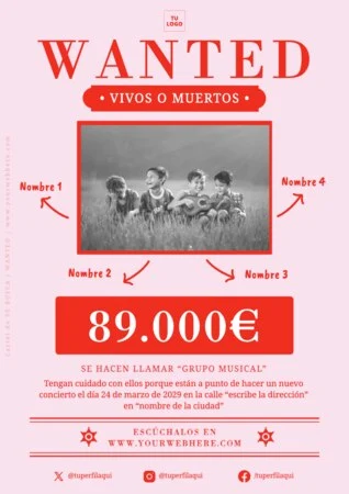 Edita un cartel de Se Buscan