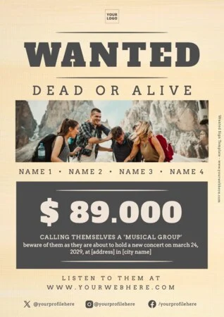 Edit a poster of Wanted