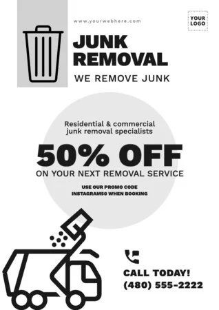 Edit a junk removal template