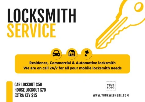 Edit a design for locksmith services