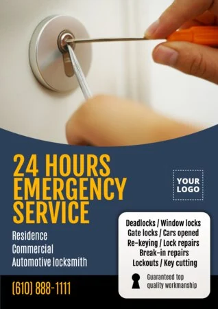 Edit a design for locksmith services