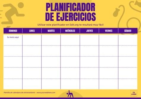 Edita un Calendario para Ejercicios