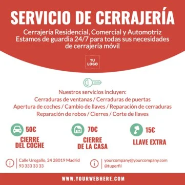 Edita diseños para cerrajeros