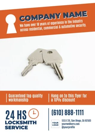 Edit a design for locksmith services