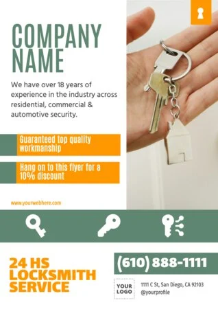 Edit a design for locksmith services