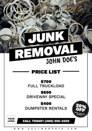 Edit a junk removal template