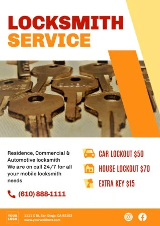 Edit a design for locksmith services