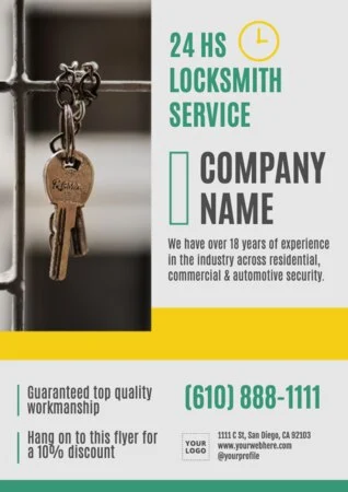 Edit a design for locksmith services