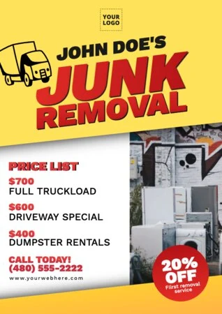 Edit a junk removal template