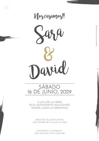 Edita una plantilla de wedding planner