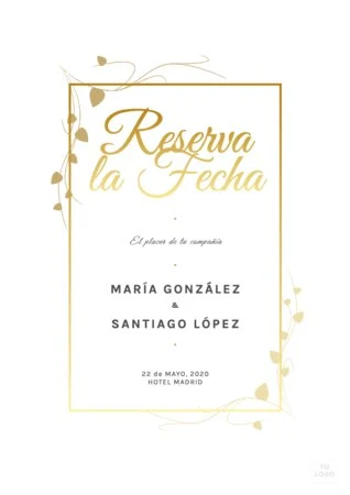 Edita una plantilla Save the Date