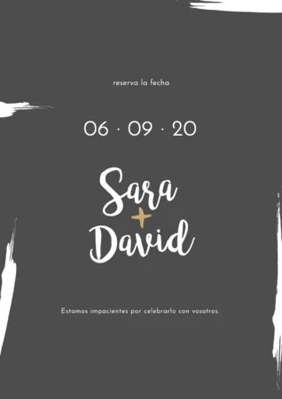 Edita una plantilla Save the Date