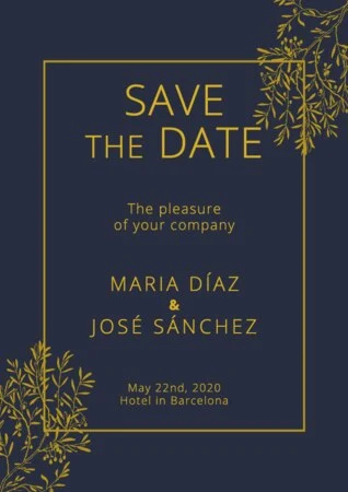 Edit a Save the Date card