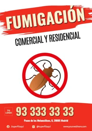 Edita un anuncio de fumigación