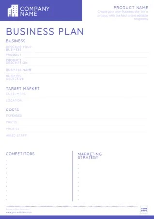 Edit a business plan outline