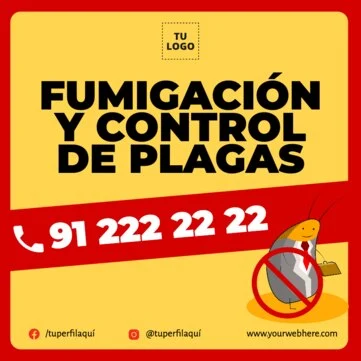 Edita un anuncio de fumigación