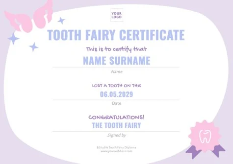 Edit a Tooth Fairy letter