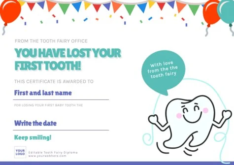 Edit a Tooth Fairy letter