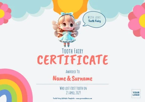 Edit a Tooth Fairy letter