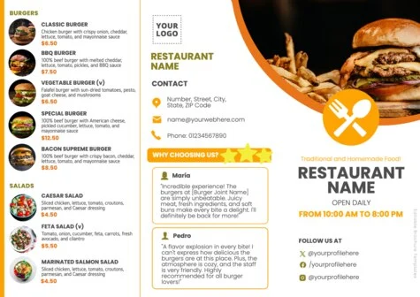 Bearbeiten eine Burgerladen Vorlage