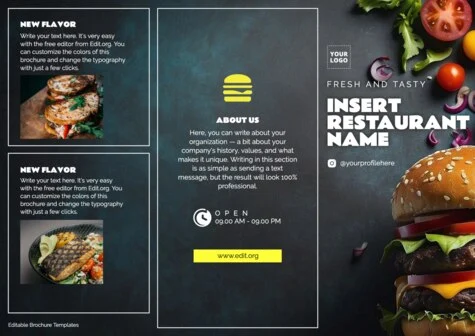 Bearbeiten eine Burgerladen Vorlage