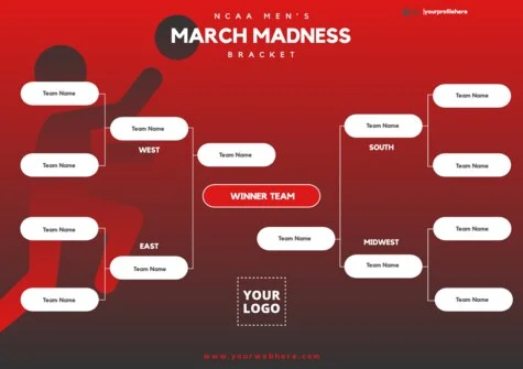 Een ontwerp bewerken voor March Madness