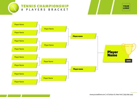 Modifier un prospectus de terrain de tennis