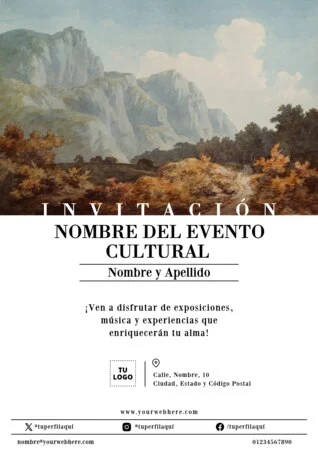 Edita un cartel para exposiciones