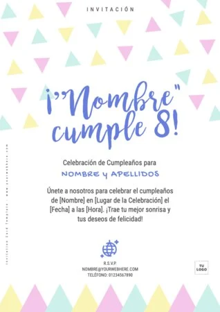 Edita una invitación a Cumpleaños