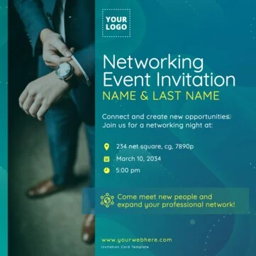 Edit a networking event template