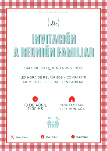 Plantillas para Invitaciones editables gratis