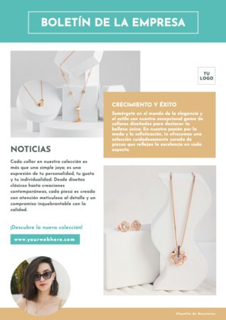 Edita un flyer de joyería