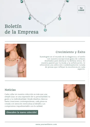 Edita un flyer de joyería