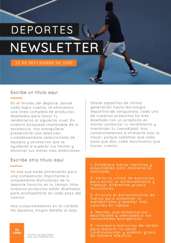 Edita una Newsletter
