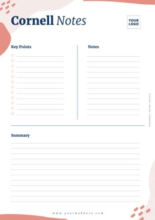 Edit a Cornell note format