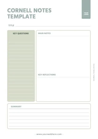 Edit a Cornell note format