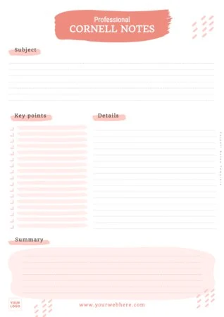 Edit a Cornell note format